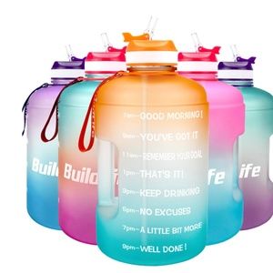 1 Gallon Motivational Water Bottle with Time.